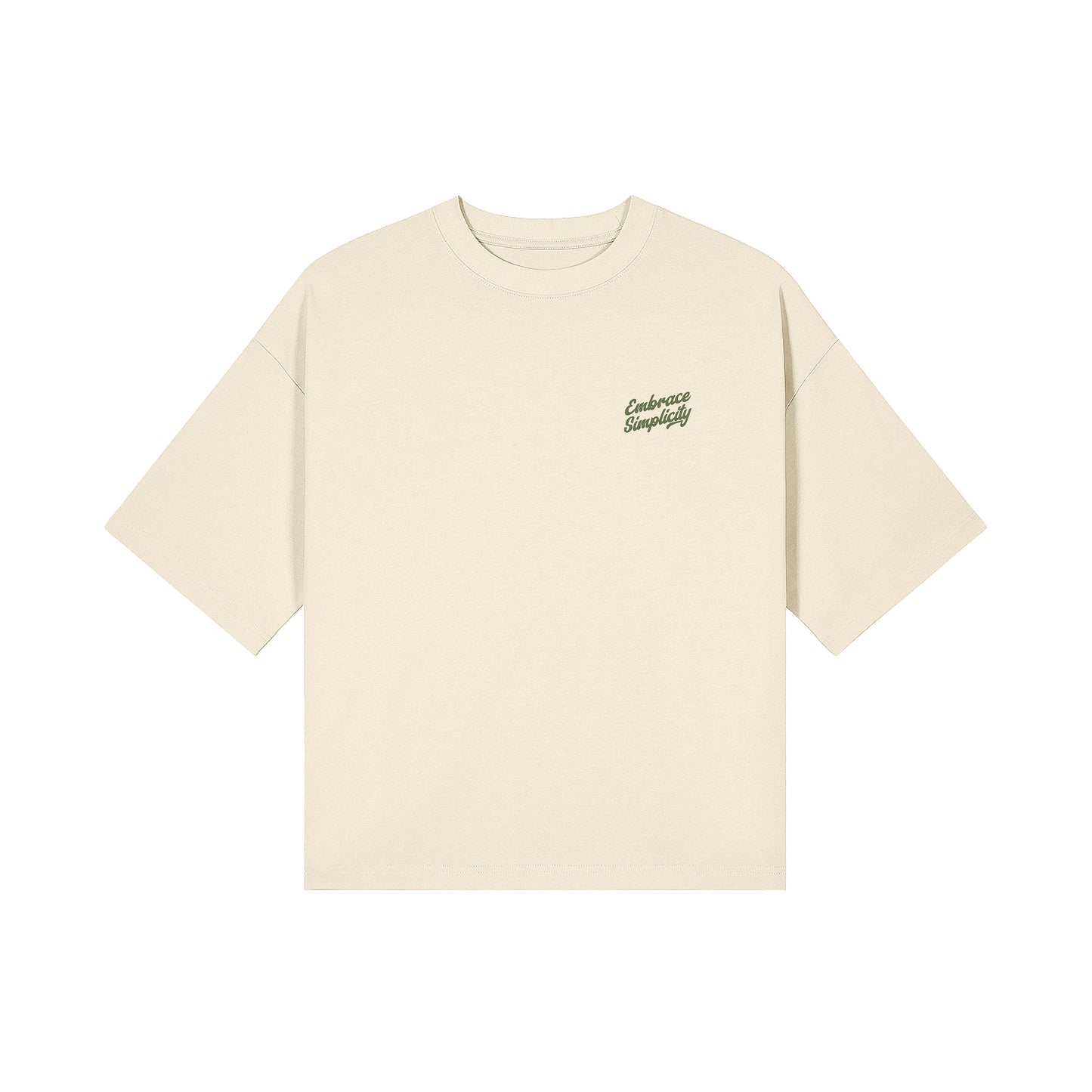 Embrace Simplicity Cropped Boxy Tee