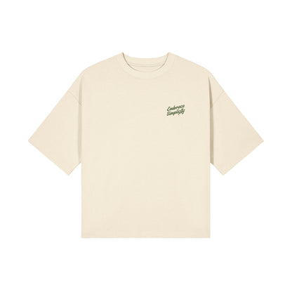 Embrace Simplicity Cropped Boxy Tee
