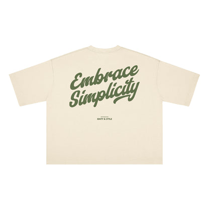 Embrace Simplicity Cropped Boxy Tee