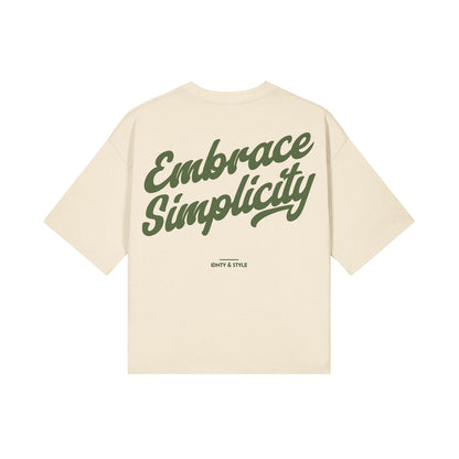 Embrace Simplicity Cropped Boxy Tee