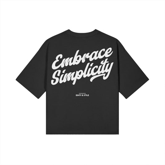 Embrace Simplicity Cropped Boxy Tee