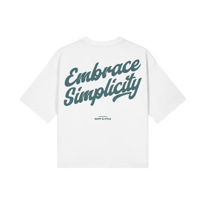 Embrace Simplicity Cropped Boxy Tee