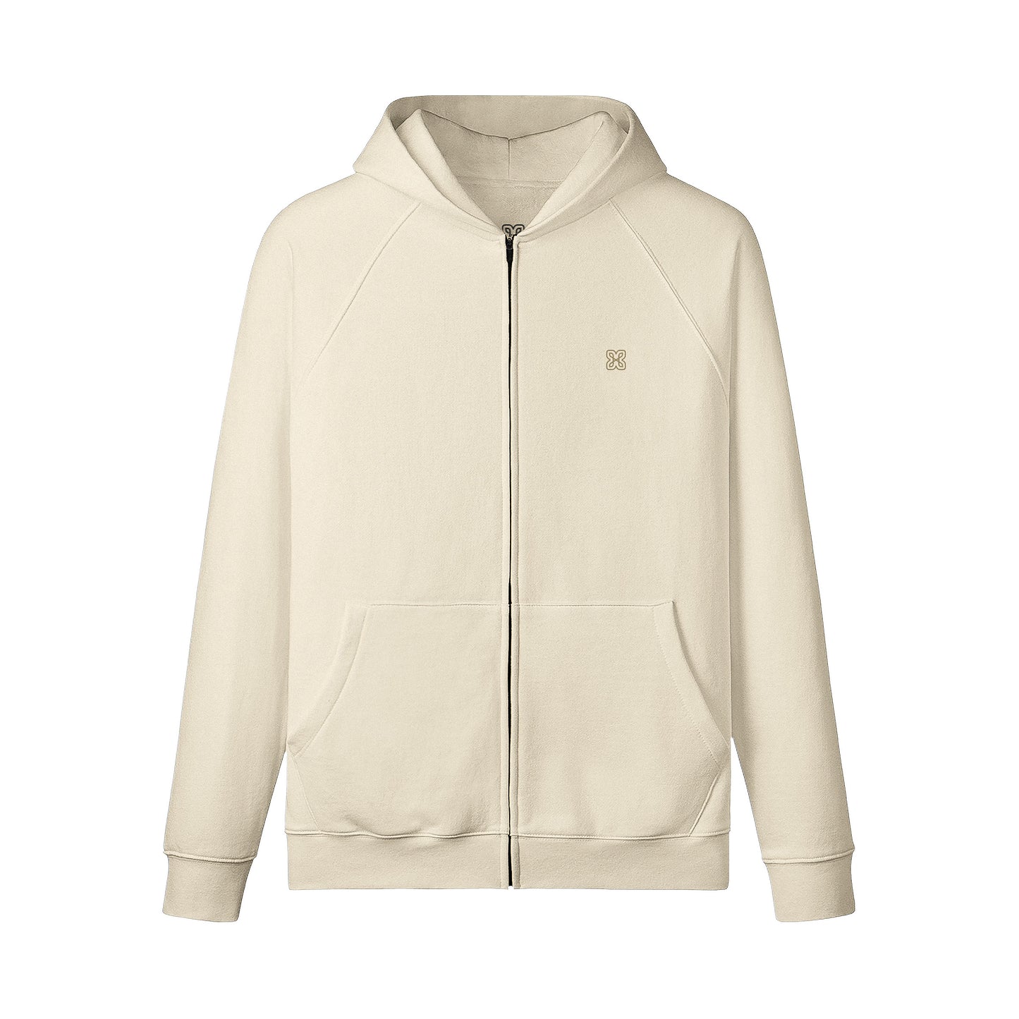 Relaxed Fit Zip Hoodie