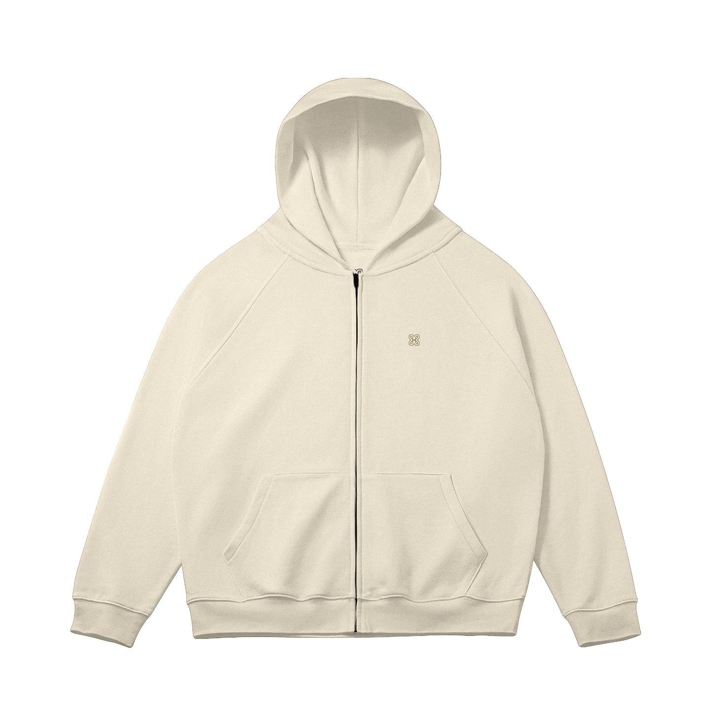 Relaxed Fit Zip Hoodie