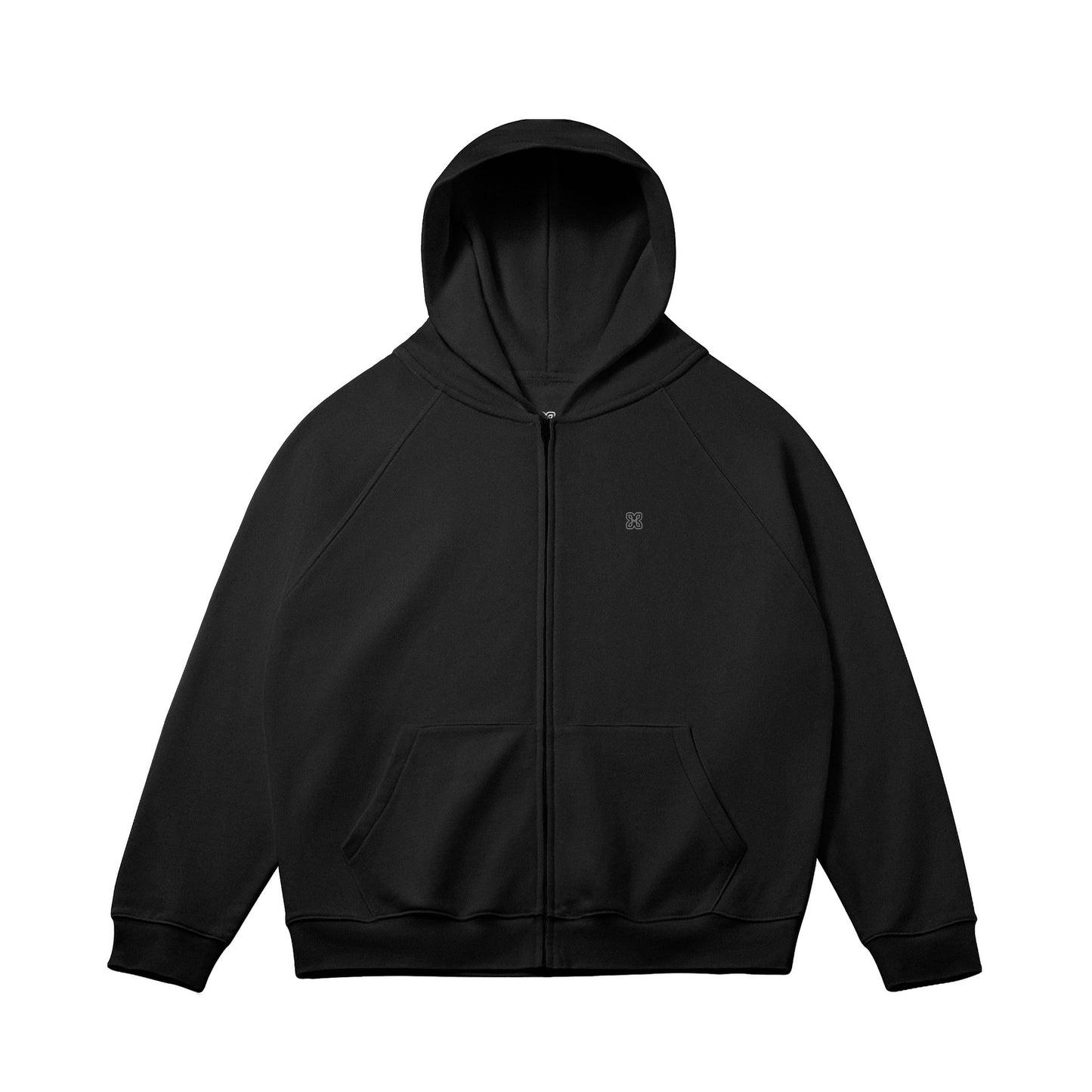 Relaxed Fit Zip Hoodie