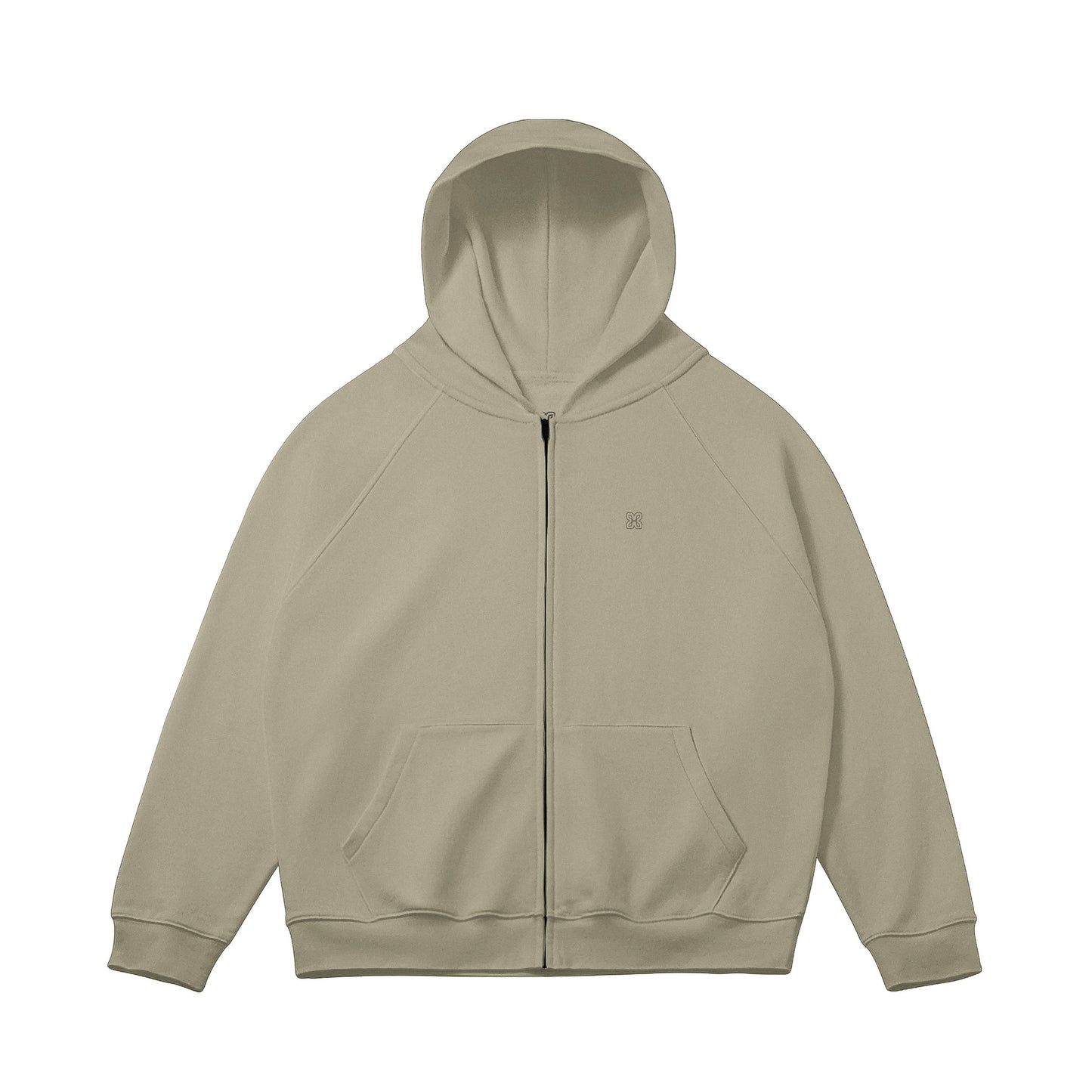 Relaxed Fit Zip Hoodie