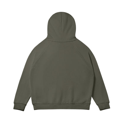 Relaxed Fit Zip Hoodie