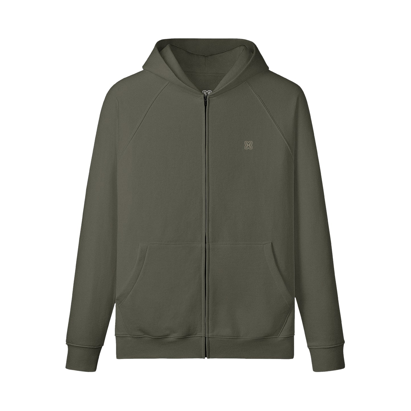 Relaxed Fit Zip Hoodie