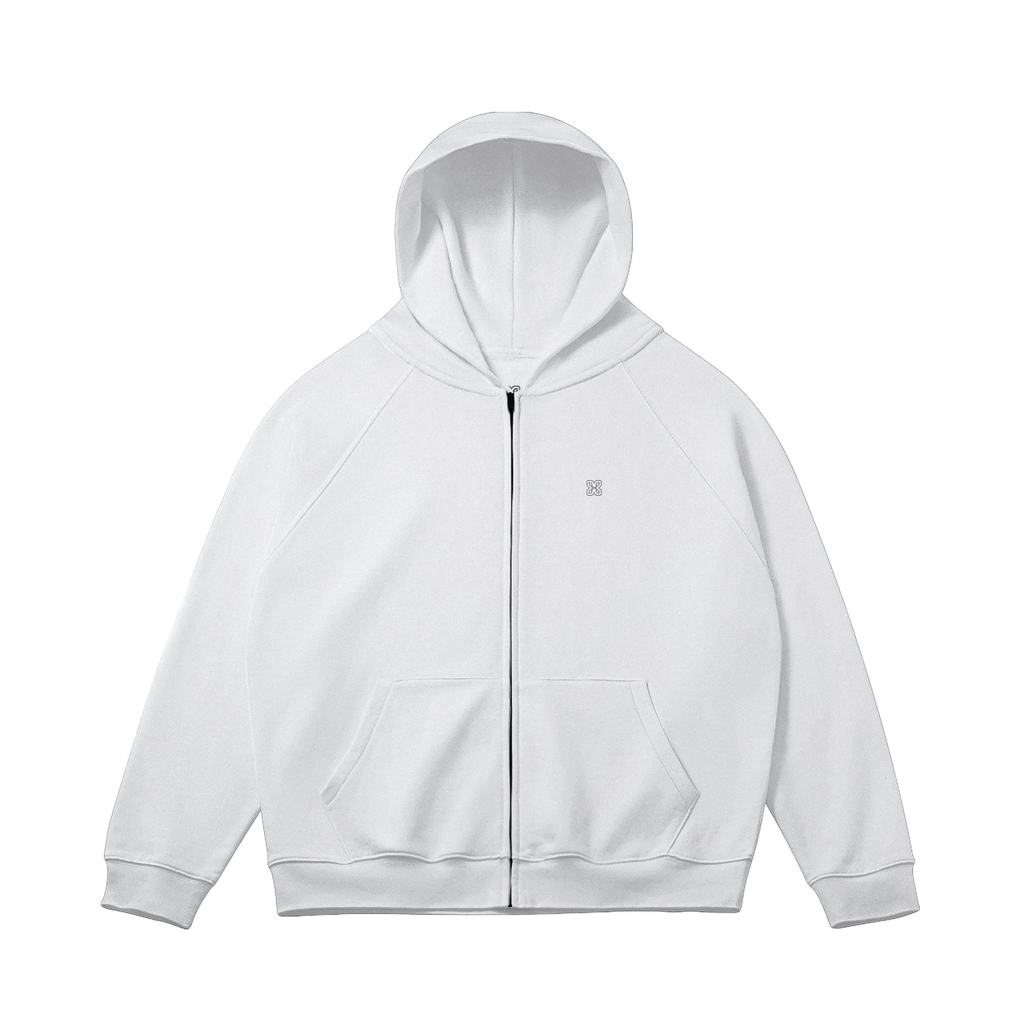 Relaxed Fit Zip Hoodie