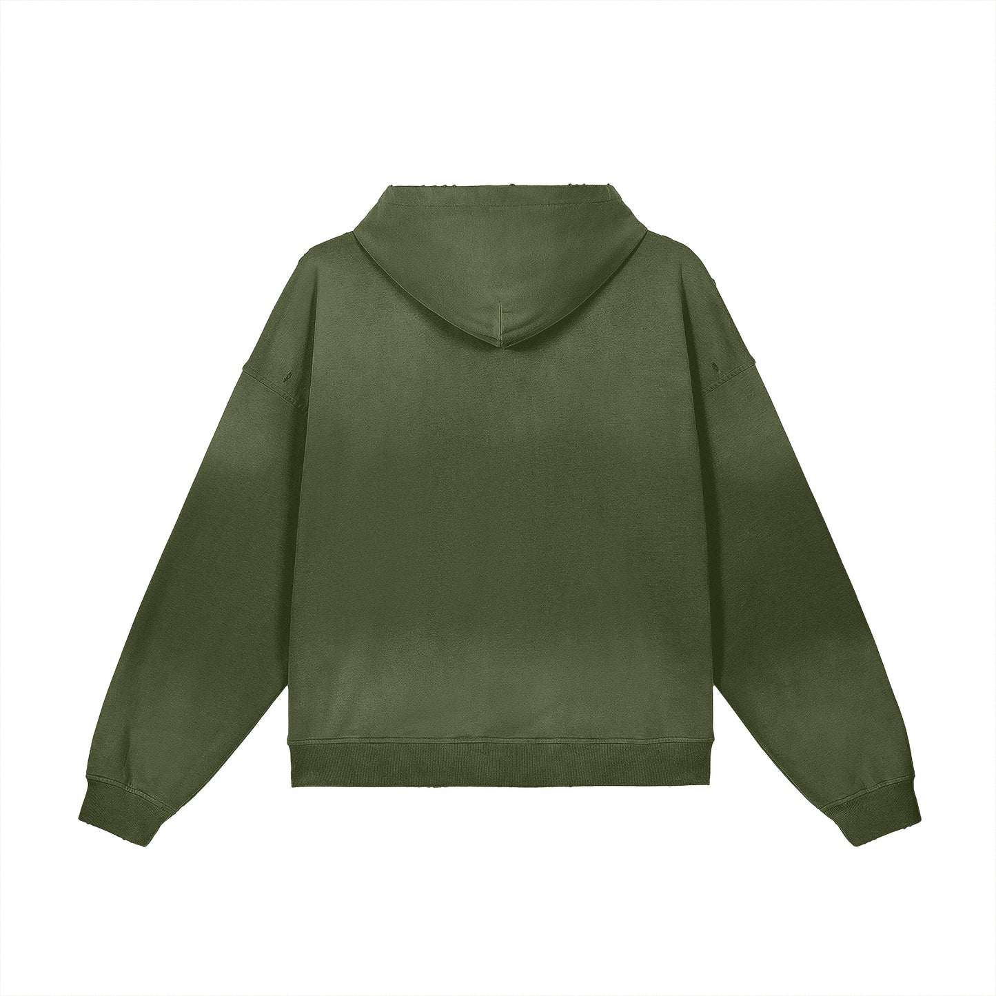 Heavyweight Sun Faded Distressed Hoodie