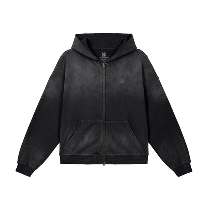 Heavyweight Sun Faded Zip Hoodie