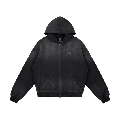 Heavyweight Sun Faded Zip Hoodie
