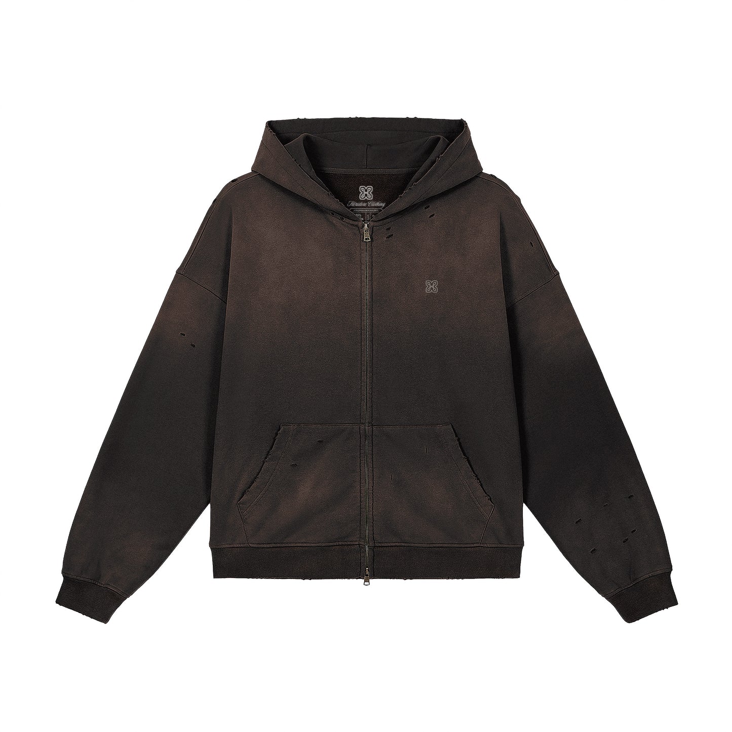 Heavyweight Sun Faded Zip Hoodie