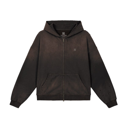Heavyweight Sun Faded Zip Hoodie