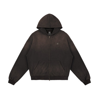 Heavyweight Sun Faded Zip Hoodie