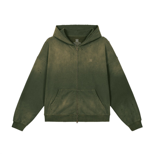 Heavyweight Sun Faded Zip Hoodie