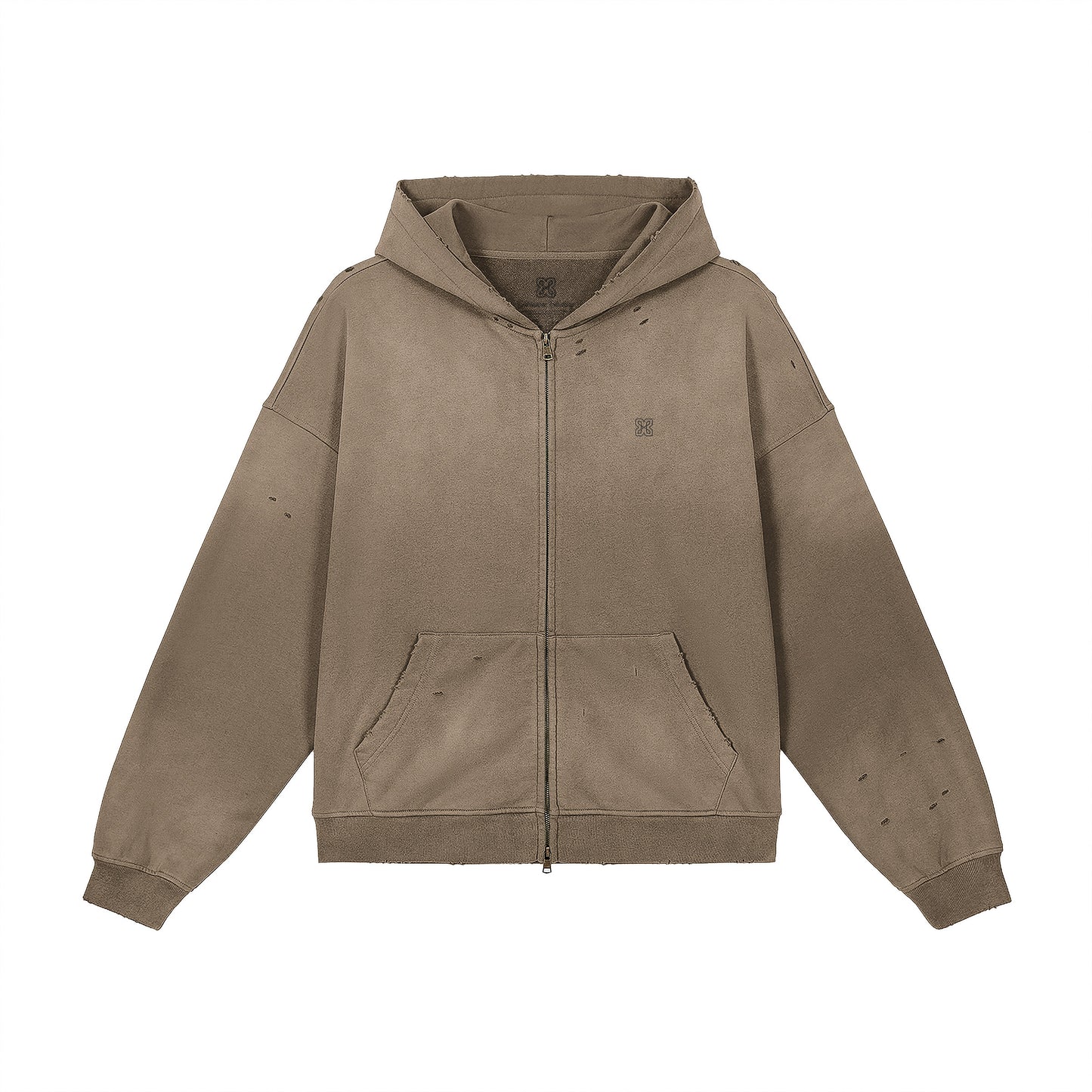 Heavyweight Sun Faded Zip Hoodie