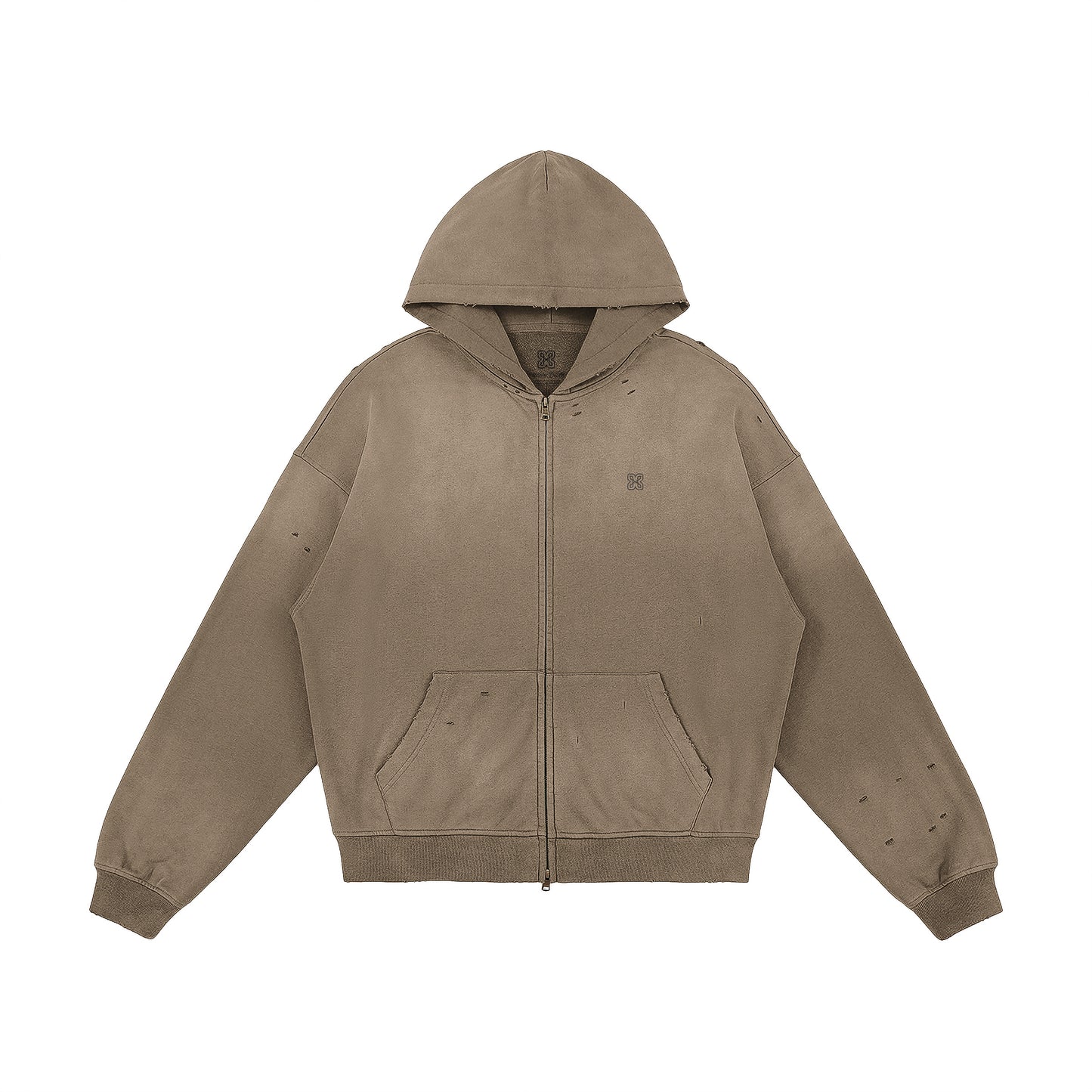 Heavyweight Sun Faded Zip Hoodie