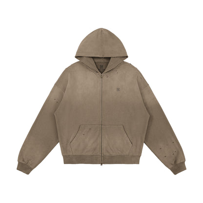 Heavyweight Sun Faded Zip Hoodie
