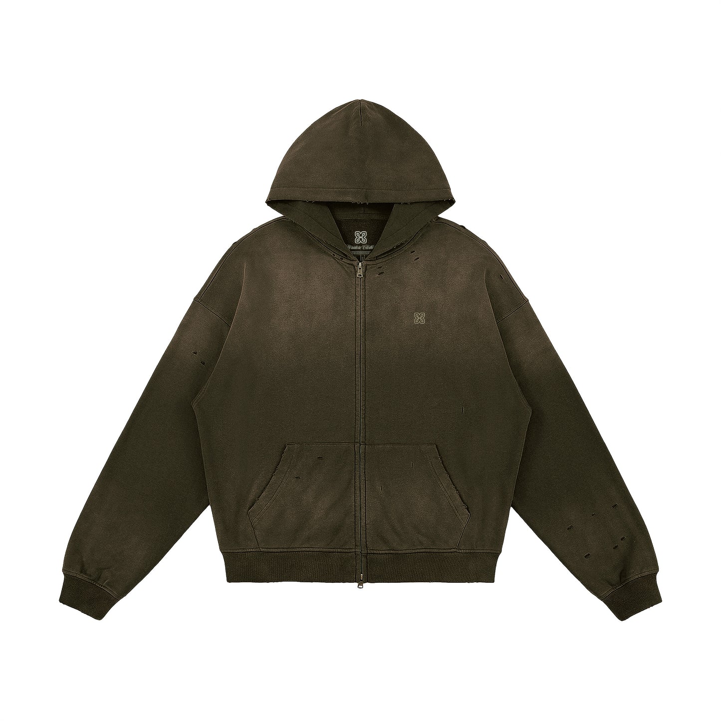 Heavyweight Sun Faded Zip Hoodie