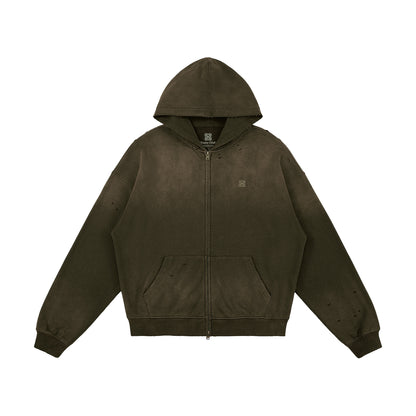 Heavyweight Sun Faded Zip Hoodie