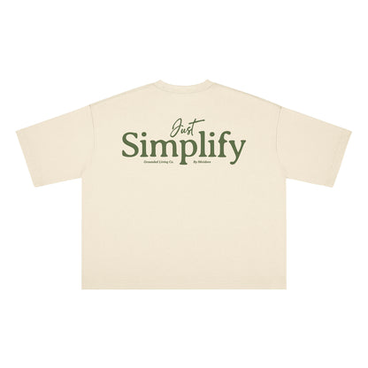 Just Simplify Cropped Boxy Tee
