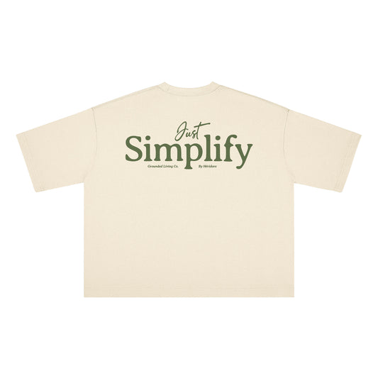 Just Simplify Cropped Boxy Tee