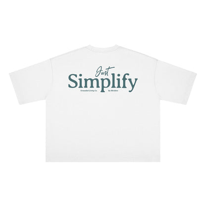 Just Simplify Cropped Boxy Tee