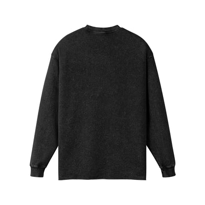 Raw Hem Faded Long Sleeve