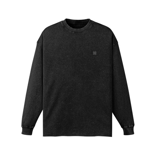 Raw Hem Faded Long Sleeve