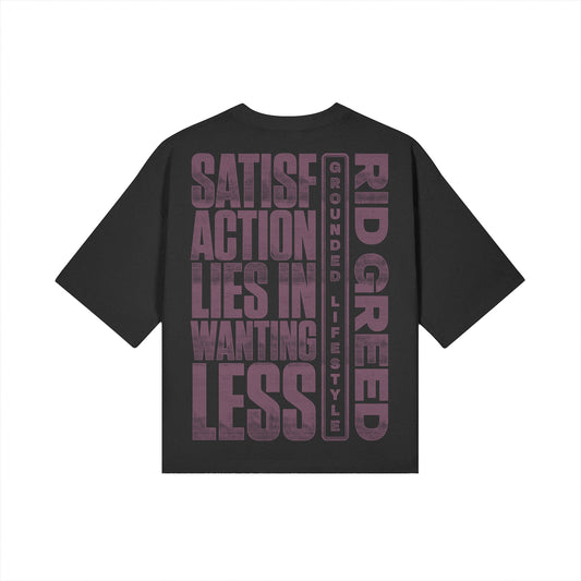 Rid Greed Cropped Boxy Tee