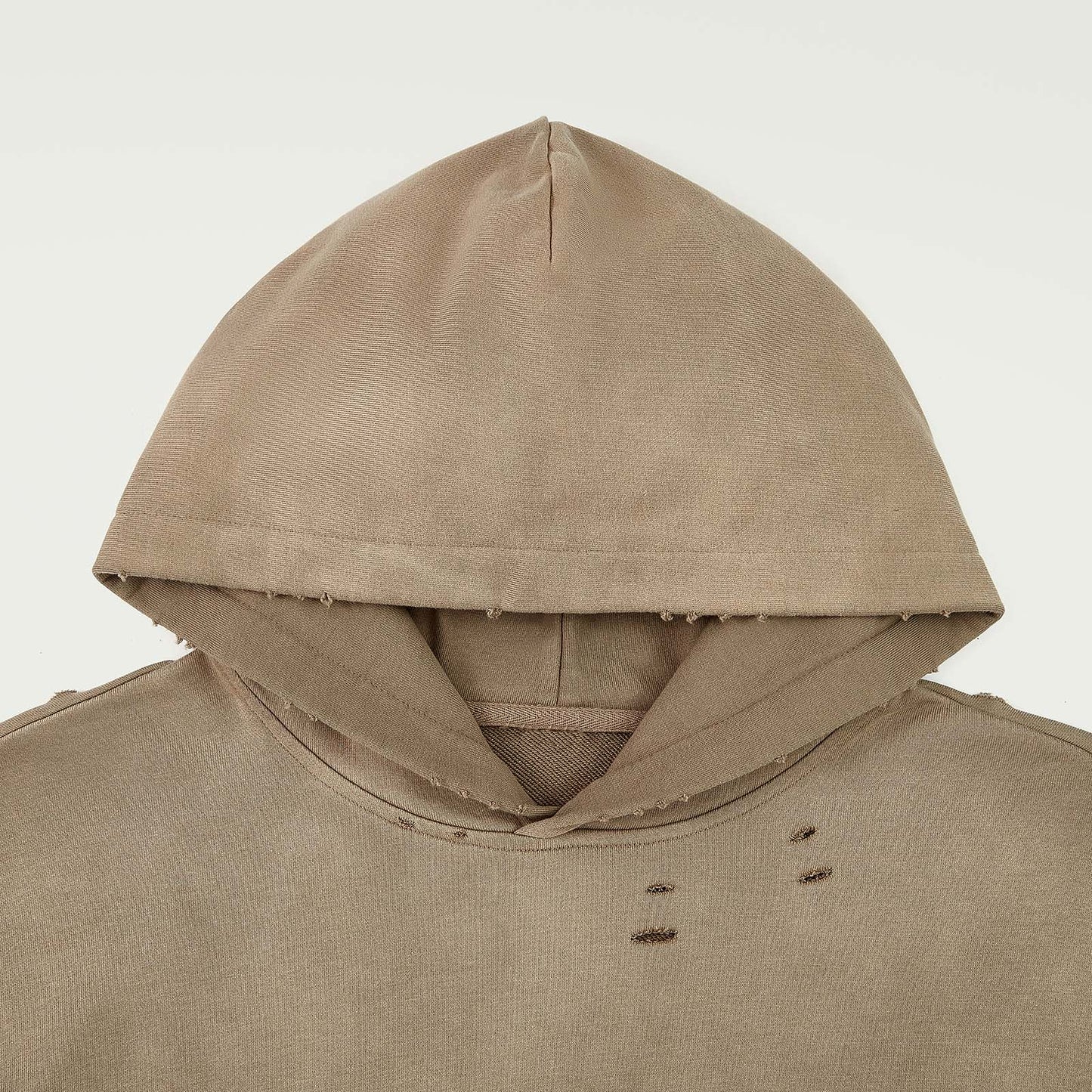 Heavyweight Sun Faded Distressed Hoodie
