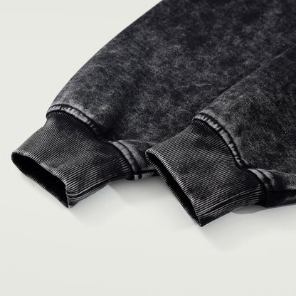 Vintage Snow Wash Full-zip Hoodie