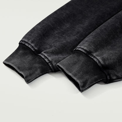 Snow Wash Full-zip Hoodie