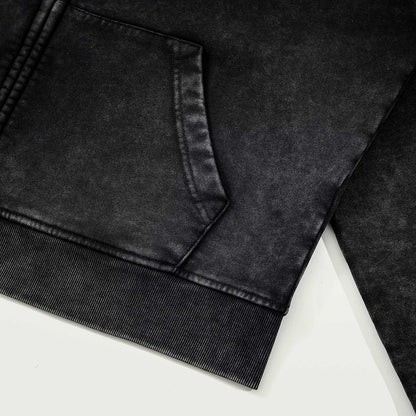 Snow Wash Full-zip Hoodie