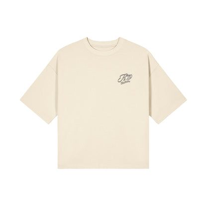 Simply Golden Cropped Boxy Tee