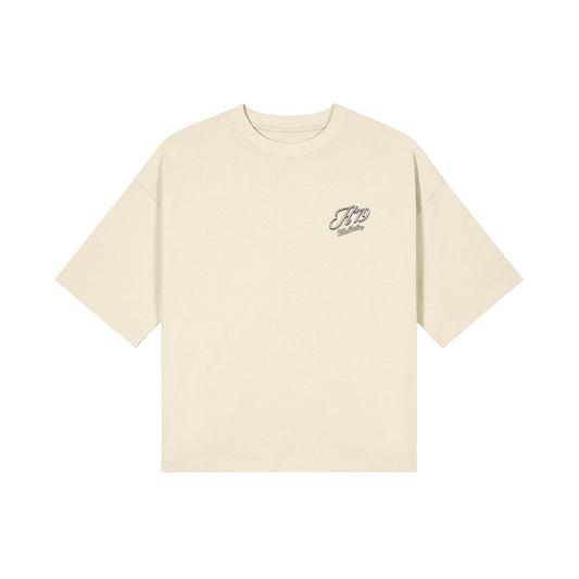 Simply Golden Cropped Boxy Tee