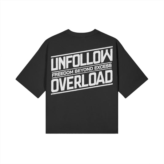 Unfollow Overload Cropped Boxy Tee